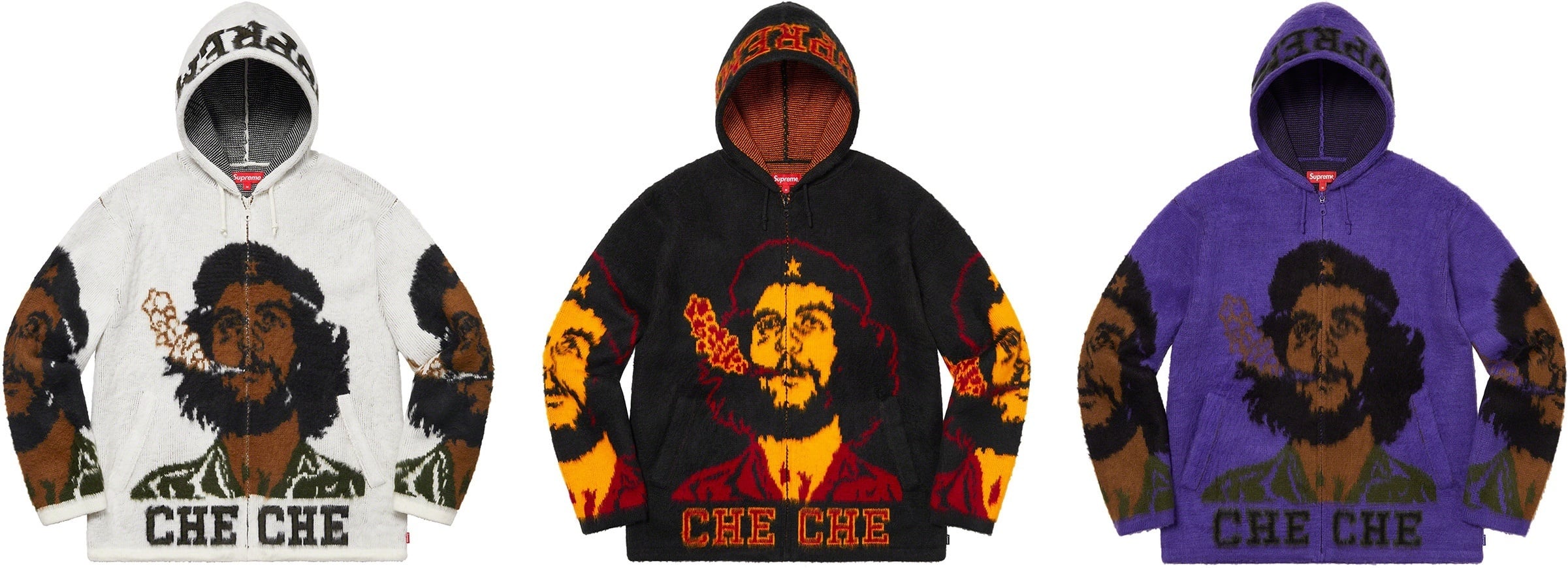 Che Hooded Zip Up Sweater